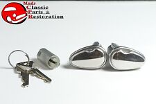 53-59 Ford Door Trunk Lock Cylinder Kit w Keys New picture