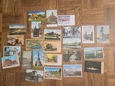 Vintage Lot Massachusetts Postcards Linen Border Divided (Un)stamped Early 1900s picture
