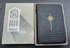 Vintage Key of Heaven Prayer Book Genuine Leather Morocco Grain 900/03 In Box picture
