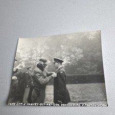Vintage 1940S WORLD WAR II MILITARY GENERAL Vandenburg Army Presentation picture