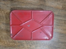 Vtg 1950s Metal Bread Box Dutch Kids Windmill Mid Century Retro Kitchen Tin picture