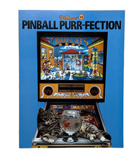 Williams Bad Cats Pinball Flyer Original 80s Promo Retro Gameroom Art Vintage picture