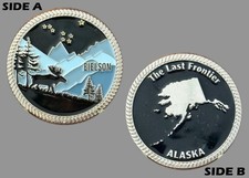 Eielson Alaska The Last Frontier Challenge Coin  M#7 picture