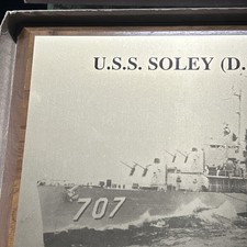USS Soley (D.D. 707) Navy Ship Wall Plaque Military  picture