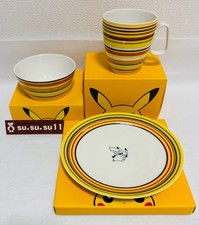 Iittala x Pokemon Origo Tableware Set of 3 Mug Bowl Plate Pikachu 30th Japan picture