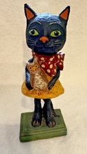 Vtg Bethany Lowe Debra Schoch Hop Hop Jingle Boo Black Cat Owl Figure Halloween picture