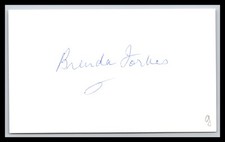 Brenda Forbes - Actress - 3x5 Card - Signed / Autograph (g) picture