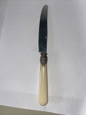 Vtg Inox Italy Napoleon Dinner Knives Beige Handle 9