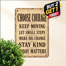vintage inspirational quote typography distressed rust border centered picture