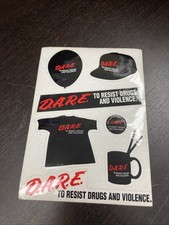 Vintage D.A.R.E. To Resist Drugs And Violence Sticker Sheets Complete picture
