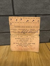 1965 Plumbers Local Union No. 78 Card picture