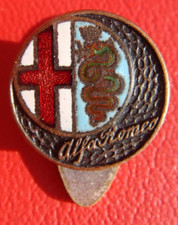 OLD ITALY ALFA ROMEO CAR LOGO LAPEL BADGE BY LORIOLI FRATELLI MILANO picture