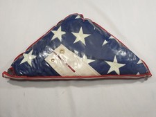 Vintage 70s Valley Forge Best Cotton American Flag 5x9.5 Maberry Funeral Home picture