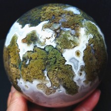 RARE 1562G 100mm Natural Polished Colorful Agate Ball Geode Healing A5009 picture