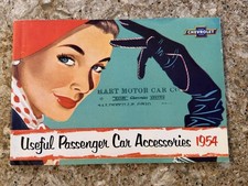 Vintage Chevy Brochure 1954 Chevrolet Accessories Catalog Original FULL COLOR picture