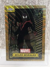 2024 Topps Chrome Marvel #81 Miles Morales - Gold Wave Refractor 50/50 last one picture