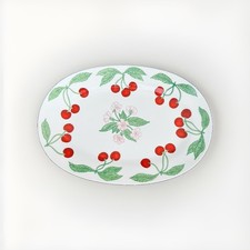 Vintage Richard Ginori Oval Serving Platter Cherry Pattern Very Fine - 2 Avail picture