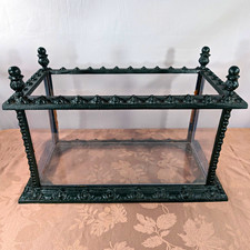Cast Iron Victorian Wardian Plant or Pet Terrarium  Hen Feathers Fisk Repro picture