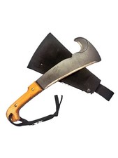 Woodman’s Pal Model 481 Machete Brush Axe Hook Wood Handle Sheath 10.5” picture