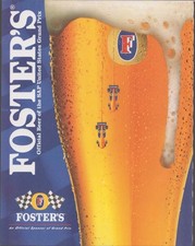 Vintage 1990s Foster's Beer SAP United States Grand Prix Official Sponsor Ad picture