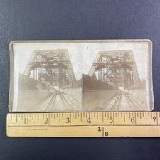 Union RR Hot Metal Bridge Stereoview Rankin PA Carnegie Steel 1900s Industry picture
