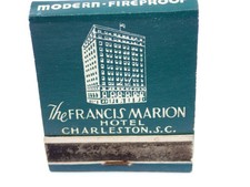 Vintage Matchbook The Francis Marion Hotel Charleston SC unstruck picture
