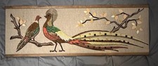 MCM Gravel Art Birds Peacock Pheasant Mosaic Pebble Wall Hanging picture