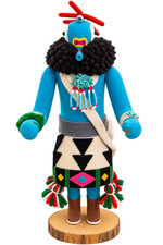 Ben Seciwa Zuni Blue Warrior Whip Dancer Katsina Kachina Doll Signed 12