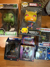 Funko & Mattel Mixed Lot: She-Hulk #1135, Daredevil #1358, MOTU Boxed picture
