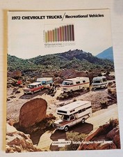 1972 Original CHEVROLET Trucks Recreational Vehicles Sales BROCHURE picture