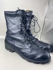 Vintage 1992 Ro Search U.S. Military Black Leather Combat Surplus Boots Men 11 R picture