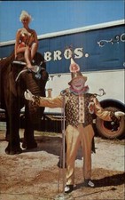 Christiani Brothers Circus Clown Professor Maurice & Vicki on Elephant PC picture