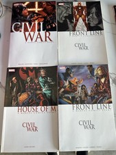 Marvel Civil War TPB Lot House of M Front Line Vol 1 & 2 Graphic Novels 4 Books picture