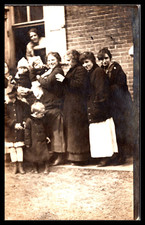 RPPC, Early 1900's, Group of Ladies & Children--Postcard G220 picture