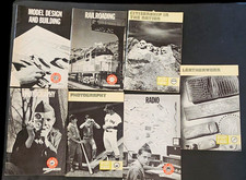 Vtg. 1970s Boy Scout Merit Badge Pamphlet Lot of 7 BSA Photography Radio Train picture