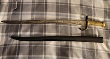 Antique French Model 1866 Chassepot German Captured Reissued with Scabbard picture