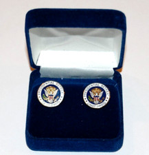 1980 Ronald Reagan Camp David CUFFLINKS Presidential Seal President White House picture