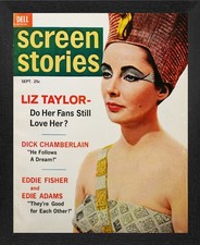 1962 Elizabeth Taylor Cleopatra Screen Stories Entire Magazine Framed Hollywood picture