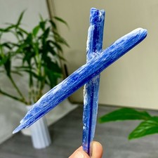 18G Rare Natural beautiful Blue KYANITE with Quartz Crystal Specimen Rough picture