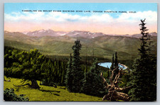 c1940s Timberline Mt Evans Echo Lake Denver CO Linen Postcard picture
