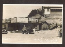 REAL PHOTO SUMMIT OF TOPANGA CANYON CALIFORNIA OLD CARS POSTCARD COPY picture