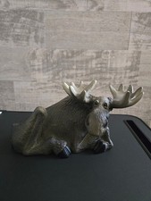 Big Sky Carvers Bearfoots Mooses Reclining Moose Figurine 2000 picture