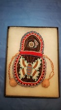 Unique Native American 1870s-80s Iroquois butterfly bag design and star design picture