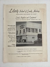 c1940s antique LIBERTY SCHOOL CANDY MAKING los angeles ca CHOCOLATE CAKE CATALOG picture