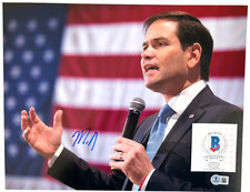 SENATOR MARCO RUBIO SIGNED 11x14 PHOTO FLORIDA SECRETARY OF STATE GOP 2028 A BAS picture