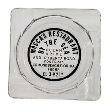Vintage Marketing Ashtray Mosca's Restaurant by the Sea Ormond Beach Florida FL picture