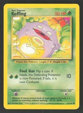 English LP Koffing 051/102 BS Pokemon Base Set picture