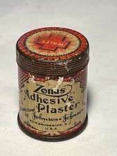 c1910s Zonas Adhesive Plaster Johnson & Johnson New Brunswick NJ First Aid Tin picture