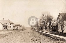 Street View Ida St., Ida MI Michigan 1913 RPPC Photo Postcard COPY picture