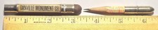 *RARE* Vintage Unique Design Bullet Pencil DANVILLE ILLINOIS MONUMENT CO L@@K picture